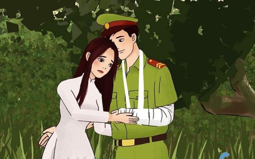 Nhạc sĩ An Hiếu ra mắt MV hoạt hình 'Tình yêu lính công an'