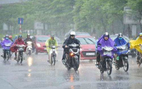Không khí lạnh gây mưa rào và dông tại miền Bắc