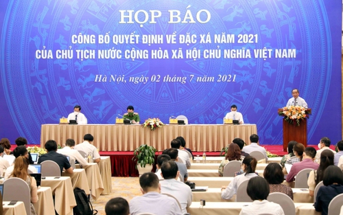 Công bố Quyết định về đặc xá năm 2021 của Chủ tịch nước