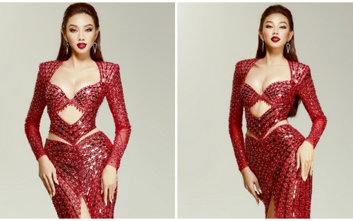 Thùy Tiên bất ngờ thay trang phục dạ hội thi Bán kết Miss Grand International 2021 tối nay