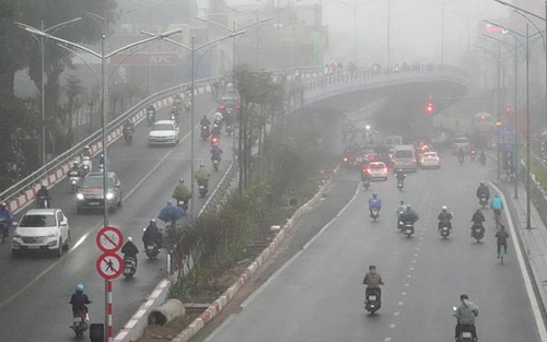 Bắc Bộ mưa nhỏ, có sương mù, trời tiếp tục rét về đêm và sáng sớm