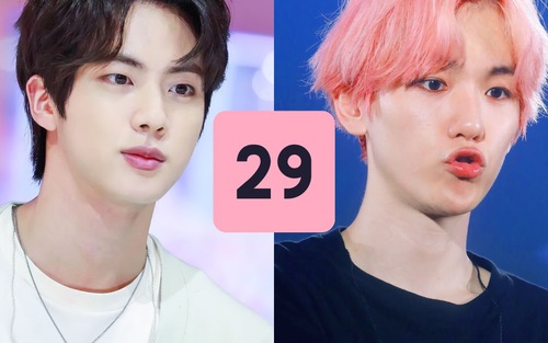 Jin BTS cùng dàn sao nam K-Pop gây 'choáng' khi chuẩn bị bước sang tuổi 29 nhưng ngoại hình vẫn 'trẻ măng'