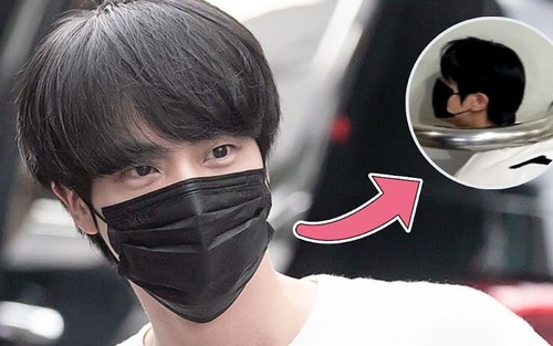 Jin BTS khiến fan cười ngất khi khoe ảnh tạo dáng bên cầu thang