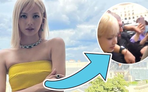 Lisa Blackpink hốt hoảng vì fan cuồng tại Paris