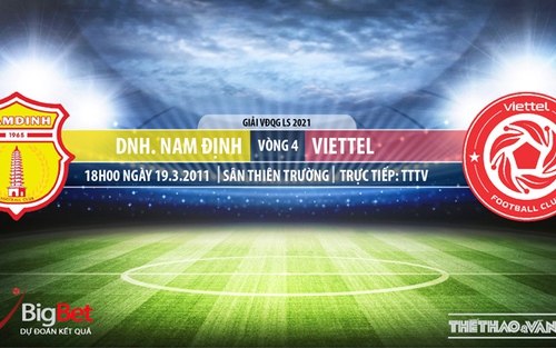 Soi kèo nhà cái Nam Định vs Viettel. TTTV. Trực tiếp bóng đá Việt Nam hôm nay