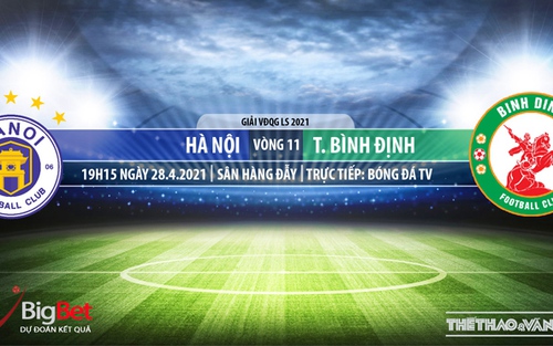 Soi kèo nhà cái Hà Nội vs Bình Định. BĐTV. Trực tiếp bóng đá Việt Nam hôm nay