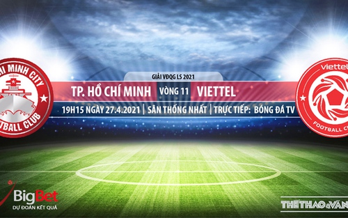 Kèo nhà cái TPHCM vs Viettel. BĐTV. Trực tiếp bóng đá Việt Nam hôm nay