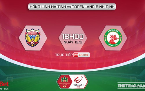 VIDEO Hà Tĩnh vs Bình Định: Trực tiếp bóng đá V-League 2022 hôm nay (18h00, 13/3)