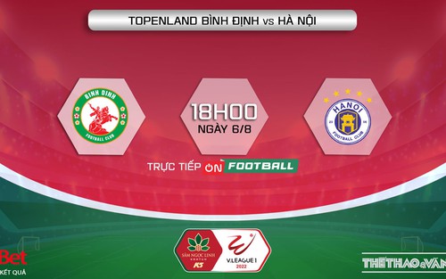 Soi kèo nhà cái Bình Định vs Hà Nội. Nhận định, dự đoán bóng đá V-League 2022 (18h00, 6/8)