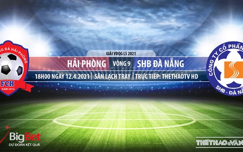 Soi kèo nhà cái Hải Phòng vs Đà Nẵng. TTTV. Trực tiếp bóng đá Việt Nam hôm nay