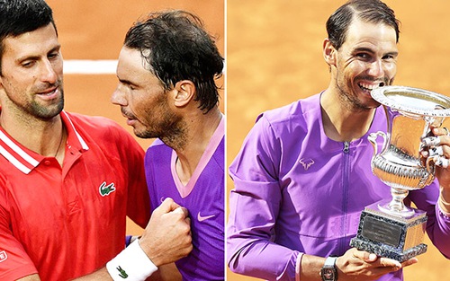 Kết thúc Roma Masters 2021: Nadal vui, Djokovic cũng chẳng buồn