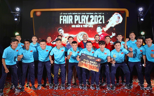Fair Play 2021: Đội tuyển futsal Việt Nam được tôn vinh