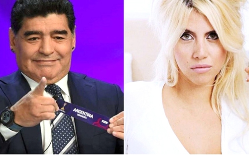 Vợ Icardi mắng Maradona không thương tiếc