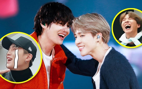 Câu chuyện bi kịch của Jimin và V khiến các chàng trai BTS cười không thể nhịn được