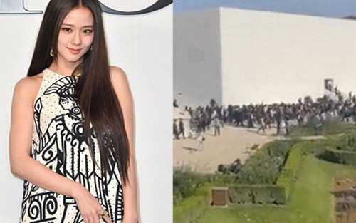 Jisoo Blackpink xuất hiện ở Paris, gây kinh ngạc vì bị lượng fan 'khủng' bủa vây
