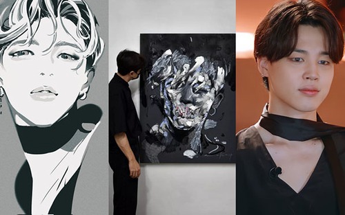 Hoạ sĩ danh tiếng vẽ chân dung mừng sinh nhật Jimin BTS