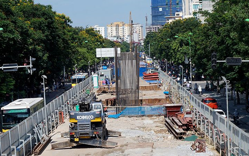 Hà Nội: Rào chắn đường Trần Hưng Đạo để thi công nhà ga ngầm từ 1/6