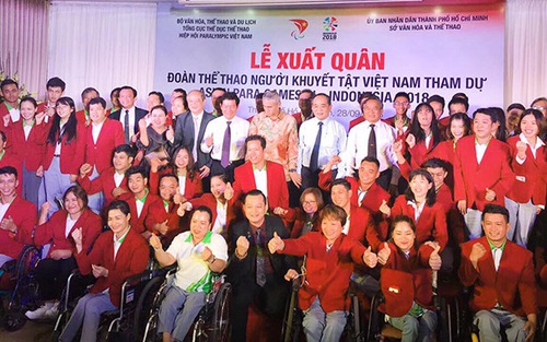 Đoàn thể thao người khuyết tật Việt Nam đặt mục tiêu 9 HCV Đại hội châu Á