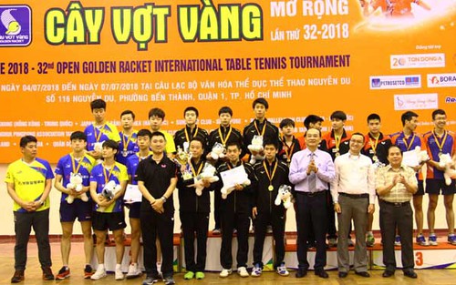 Việt Nam chỉ có HCĐ ở giải bóng bàn quốc tế Cây vợt vàng mở rộng 2018