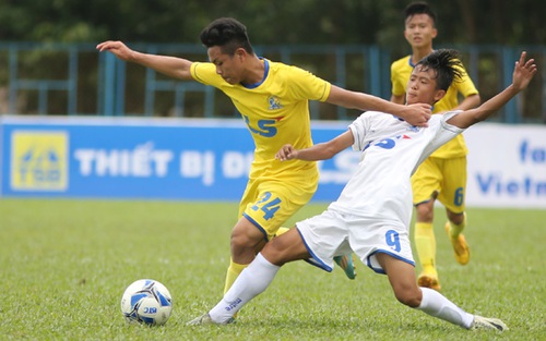 Thắng đậm HAGL, SLNA vào bán kết giải U15 quốc gia Cúp Thái Sơn Bắc 2017