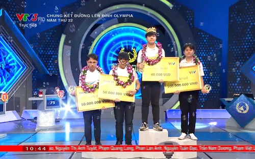 Đặng Lê Nguyên Vũ trở thành nhà vô địch Đường lên đỉnh Olympia 2022