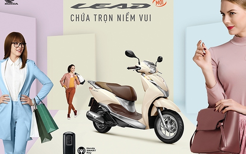 Honda Việt Nam công bố giá phiên bản LEAD 125cc hoàn toàn mới