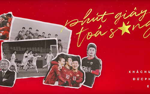 VIDEO Đức Phúc, Erik, Khắc Hưng tặng U23 Việt Nam 'Phút giây tỏa sáng'