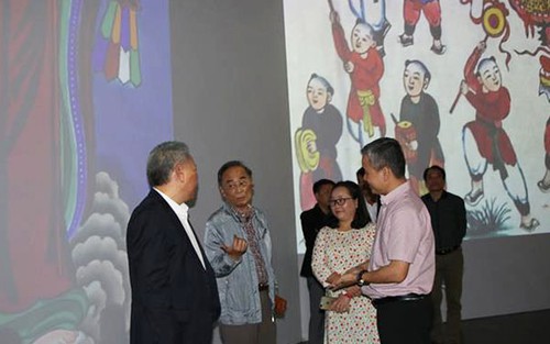 Triển lãm nghệ thuật đa phương tiện 'Tranh dân gian Hàng Trống'