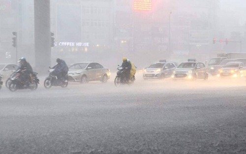 Từ đêm 22/9, Bắc Bộ có mưa vừa, mưa to, có nơi mưa rất to và gió giật mạnh