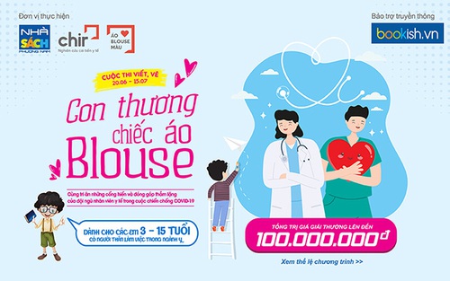 Thi viết - vẽ 'Con thương chiếc áo blouse' tri ân những chiến sĩ áo trắng