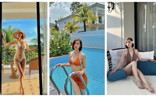Huyền Lizzie khoe sắc vóc mượt mà, quyến rũ với bikini