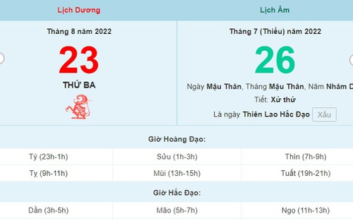 Lịch âm 23/9, xem lịch thứ Sáu ngày 23 tháng 9 năm 2022 là ngày tốt hay xấu?
