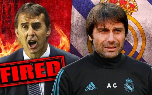 TRỰC TIẾP: Real Madrid sắp sa thải HLV Lopetegui, sẽ bổ nhiệm Conte