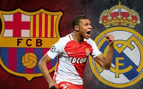 Real Madrid và Barcelona chiến nhau khốc liệt để giành Mbappe