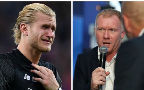 Chưa hết nỗi buồn thua trận, Salah và Karius lại bị Scholes 'xát muối'