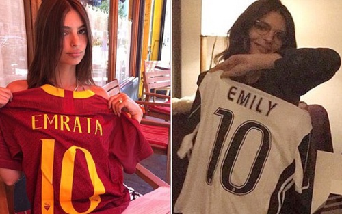 Siêu mẫu nội y 'Nữ hoàng thành Rome' gây tranh cãi vì mặc cả áo Juve lẫn Roma