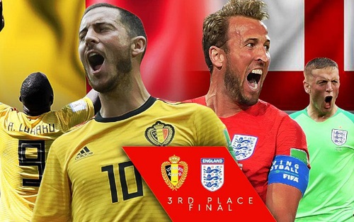 Xem trực tiếp Bỉ vs Anh (21h00, 14/7), tranh hạng Ba World Cup 2018