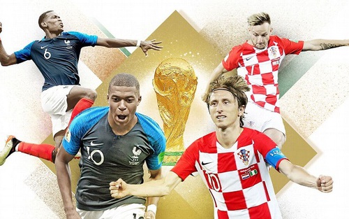 Xem trực tiếp Pháp vs Croatia (22h00,15/7). VTV6 và VTV2 trực tiếp