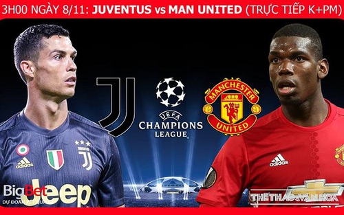 Soi kèo Juventus vs M.U (03h00 ngày 8/11), vòng bảng Cúp C1