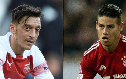 CHUYỂN NHƯỢNG 16/1: Arsenal thay Oezil bằng James Rodriguez. M.U thanh lý 'trò cưng' của Mourinho