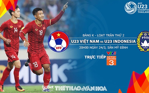 Soi kèo và dự đoán bóng đá U23 Việt Nam vs U23 Indonesia (20h00, 24/3). Trực tiếp VTC3, VTC1, VTV5