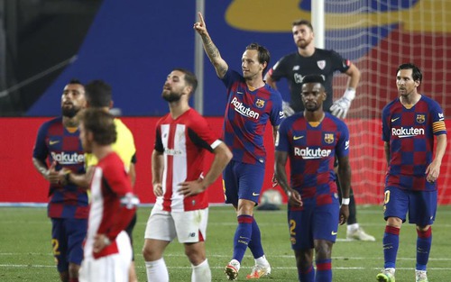 Barcelona 1-0 Athletic Bilbao: Messi kiến tạo cho Rakitic ghi bàn, Barca giành ngôi đầu