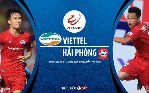 Soi kèo bóng đá Viettel vs Hải Phòng. Trực tiếp bóng đá V- League 2020