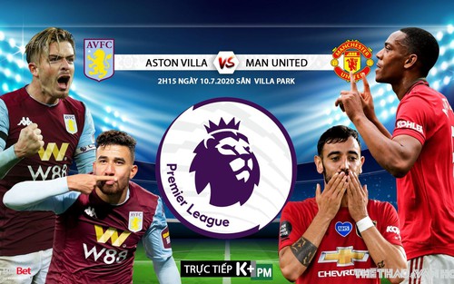 Soi kèo bóng đá Aston Villa vs MU. Vòng 34 Premier League. Trực tiếp K+PM
