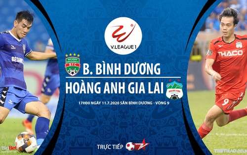 Soi kèo bóng đá Bình Dương vs HAGL. Trực tiếp bóng đá V- League 2020