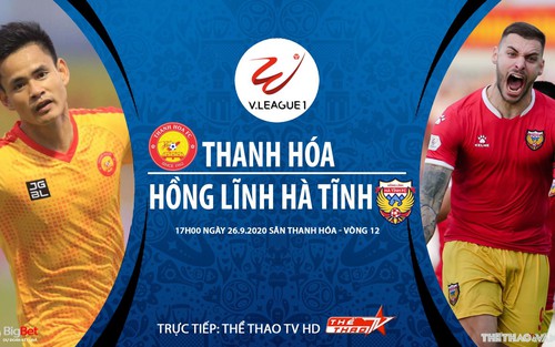 Soi kèo bóng đá Thanh Hóa vs Hà Tĩnh. Trực tiếp bóng đá V-League 2020