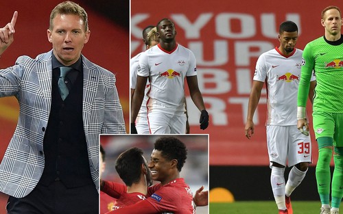 MU 5-0 Leipzig: HLV Leipzig phô bày thảm họa chiến thuật, quá non so với Ole