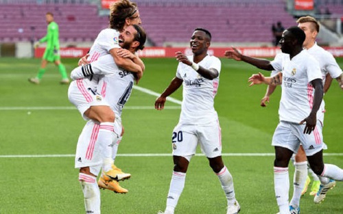 Barcelona 1-3 Real Madrid: Real lên ngôi đầu, Barca tụt xuống thứ 10