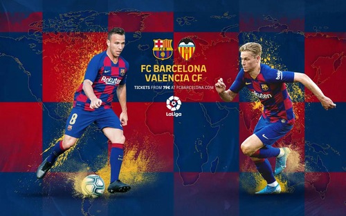 Kết quả Barcelona 2-2 Valencia: Messi và Araujo ghi bàn, Barcelona vẫn không giành được chiến thắng