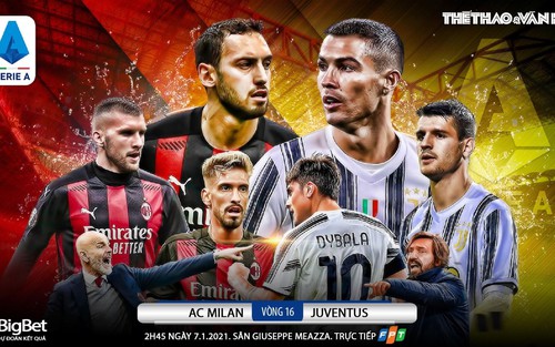 Soi kèo nhà cái AC Milan vs Juventus. Vòng 16 Serie A Italy. Trực tiếp FPT Play